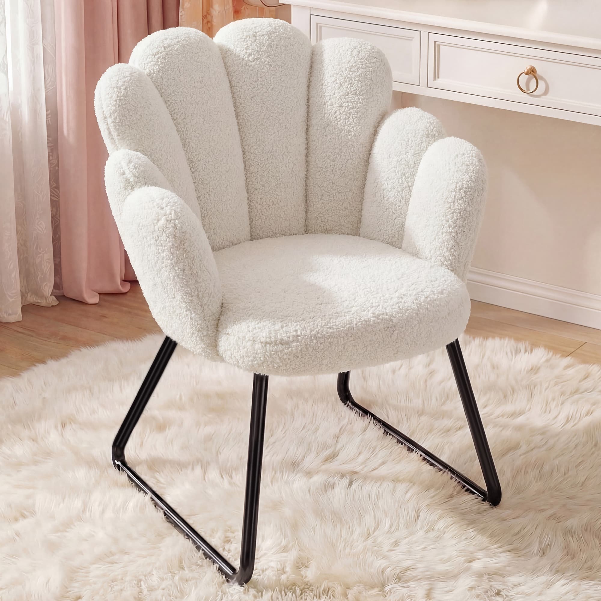 Office X Furniture - Cadeira Decorativa EnHomee Teddy Fleece, Cadeira
