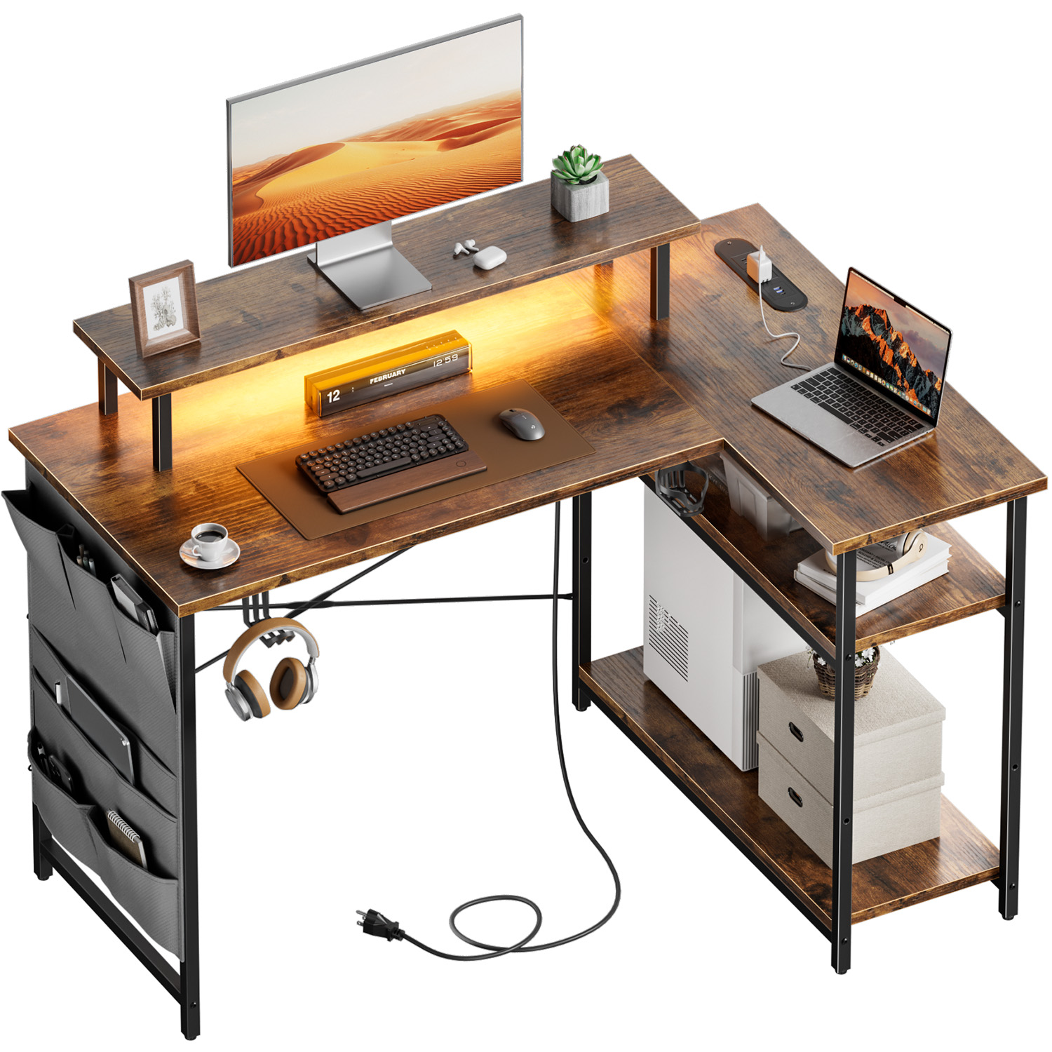 Office X Furniture - Mesa de computador em forma de
