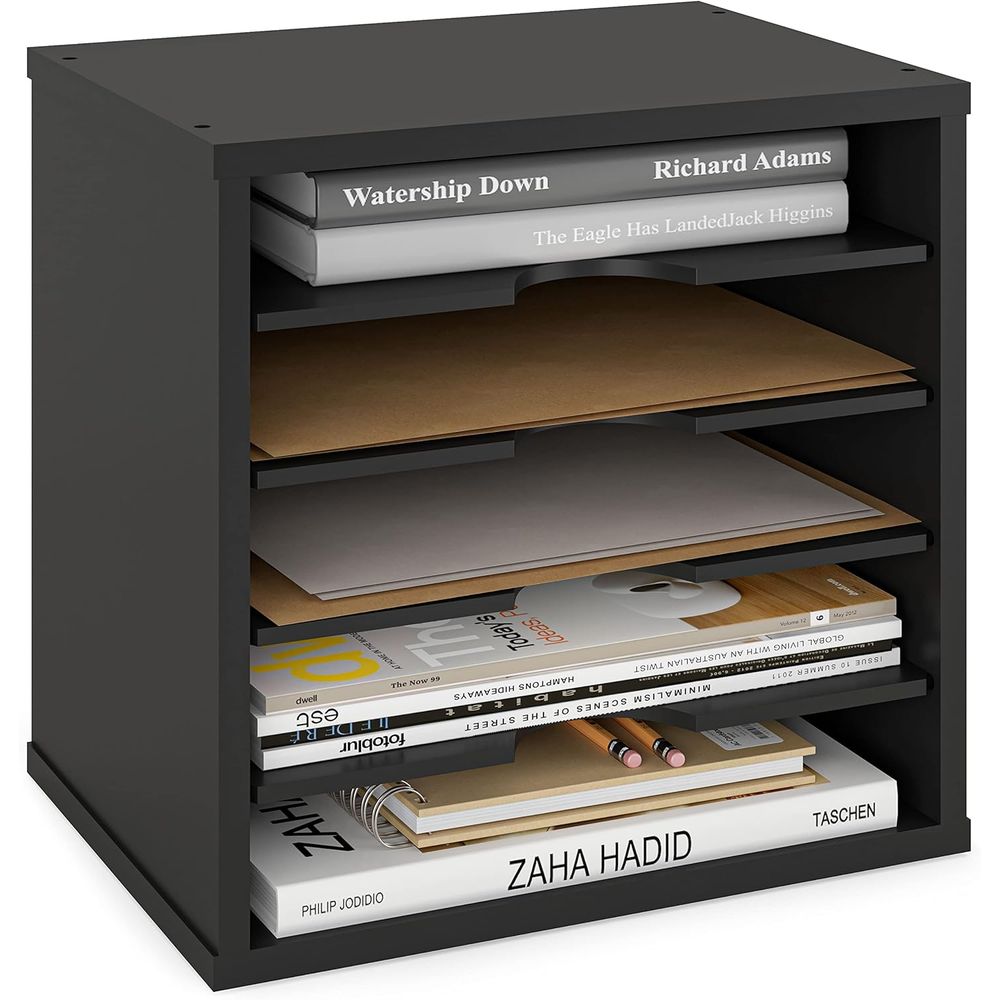 Tray Sorter Stacking - Organizador de Correspondências de Madeira com