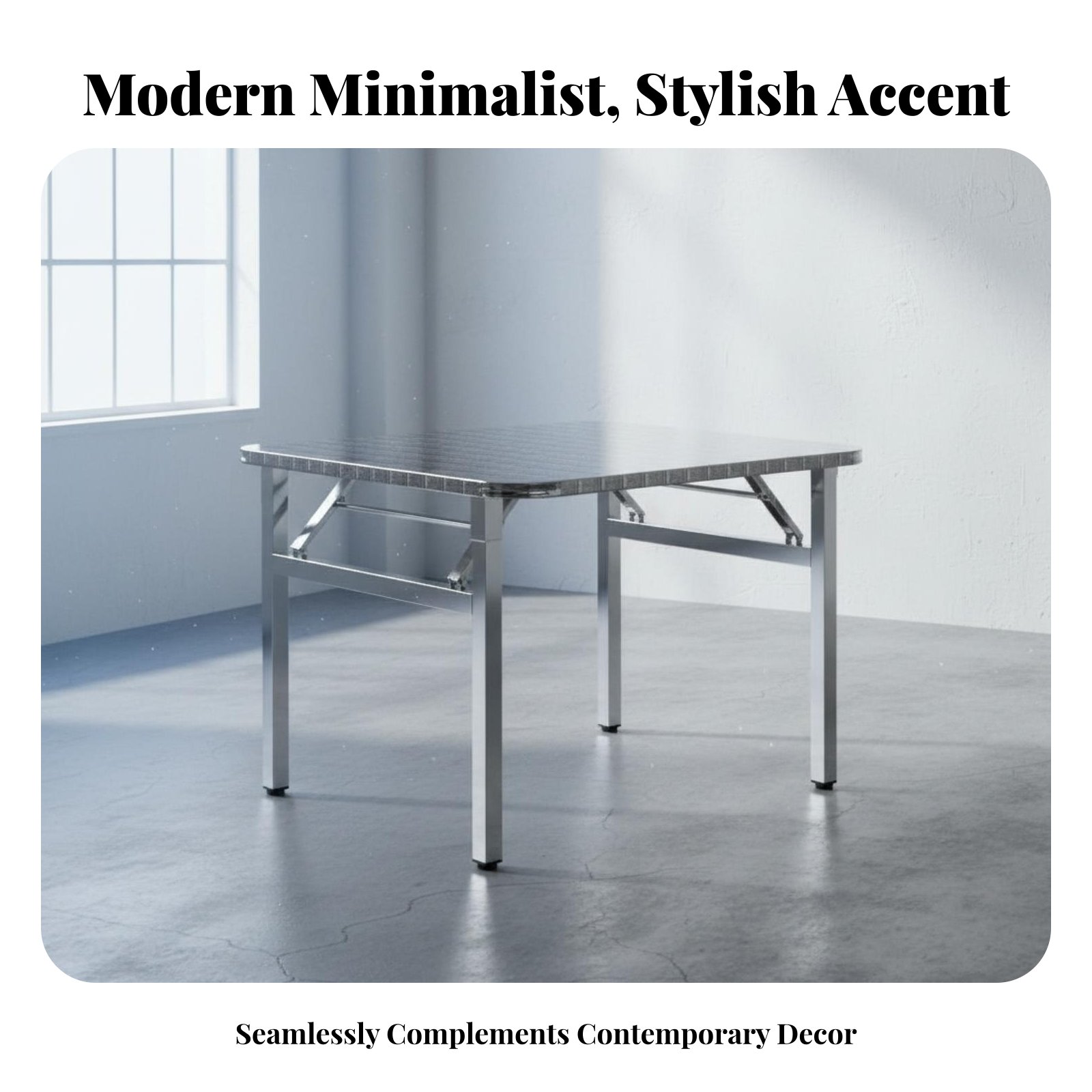 Office Furniture Design - Mesa Retangular Dobrável, Design Compacto, Móveis