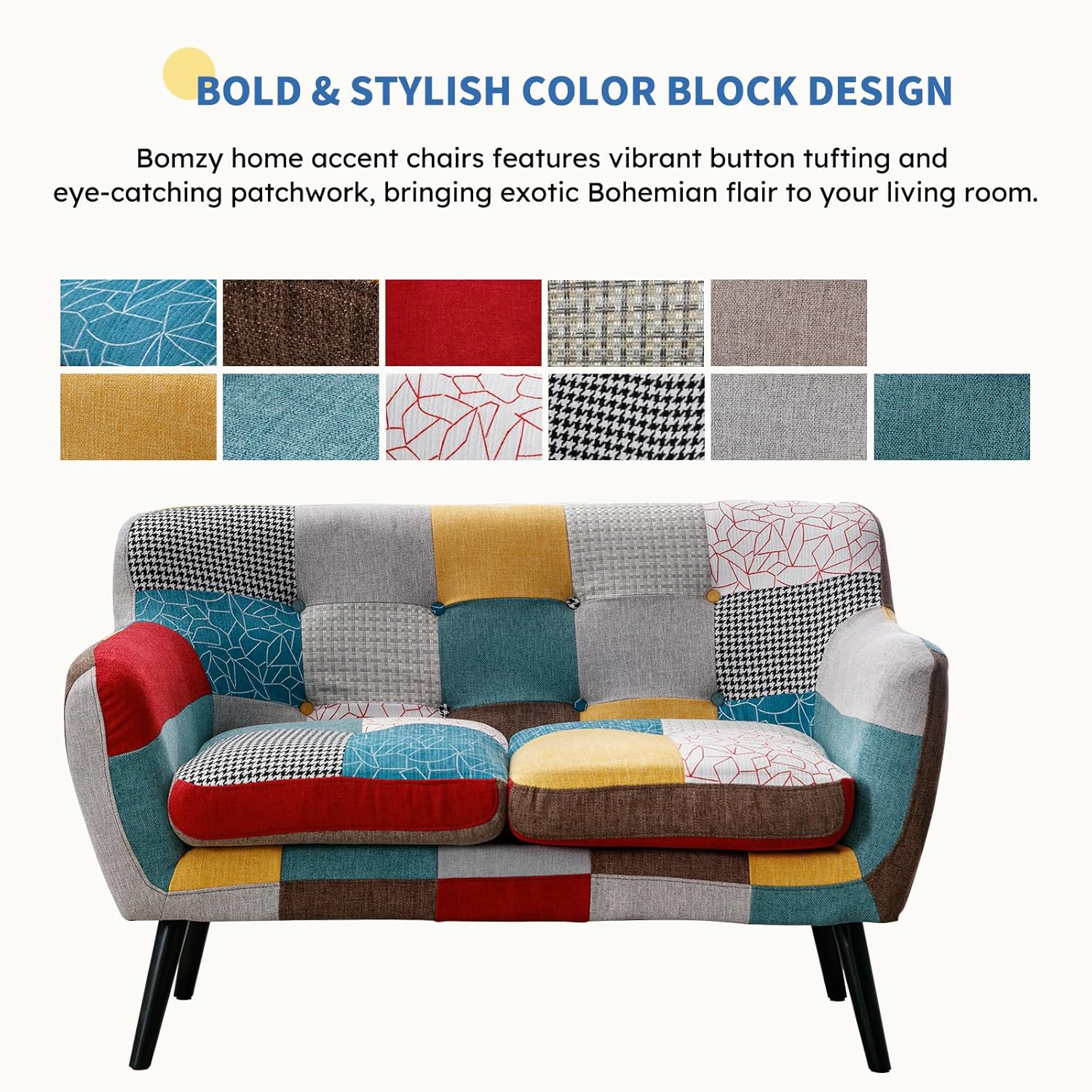 Sofá Loveseat Boho Moderno par - Office Furniture Group avaliação e preço