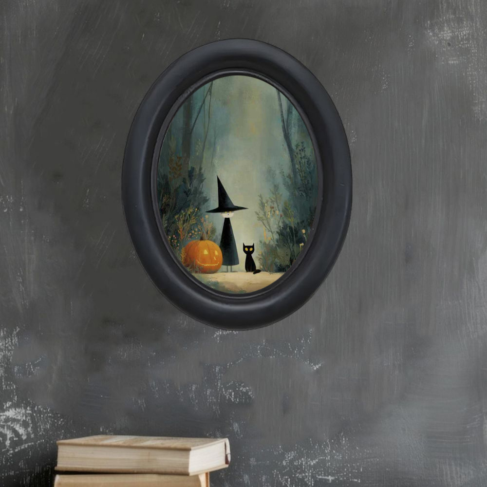 Uma bruxa de Halloween vintage - Office Furniture Design avaliação e preço